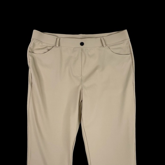 Baleaf Pants Women 2XLP Beige Elastic Waist Pull On Pockets Performance Stretch - Picture 3 of 16